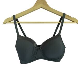 dark‎ blue gray size 32C bra t-shirt bra adjustable straps comfortable casual